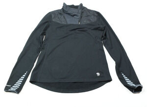 Mountain Hardwear 32 Degree Insulated Half Zip Fleece Womens Small Black Hiking